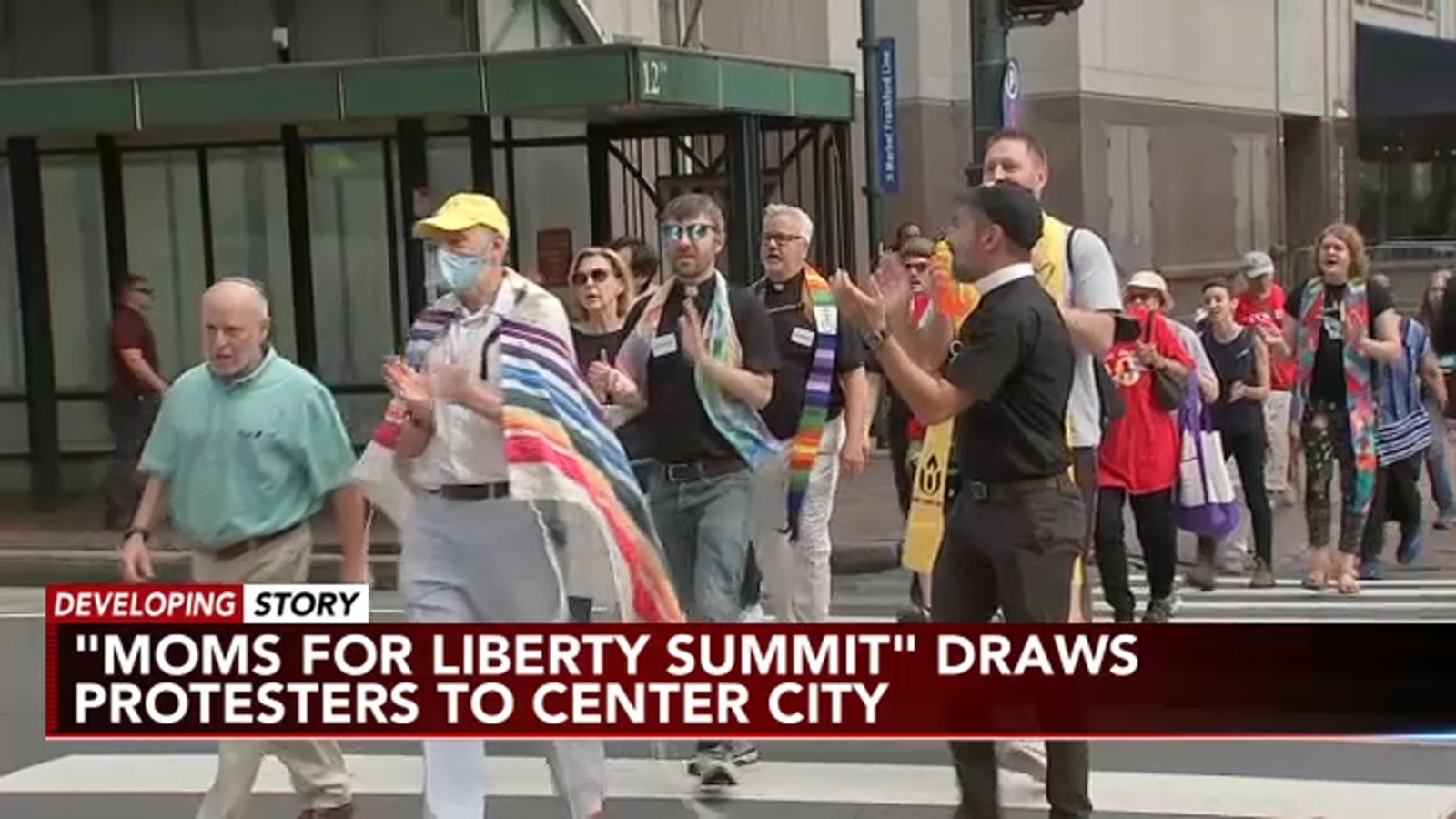 Clash of Ideologies: Moms for Liberty Face Off Against Protesters in Philadelphia