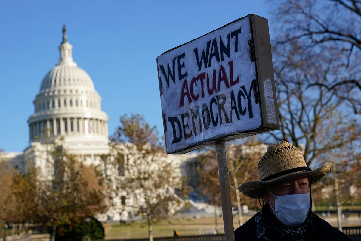 "AP-NORC Poll Reveals Widespread Pessimism Towards US Democracy Among Americans"