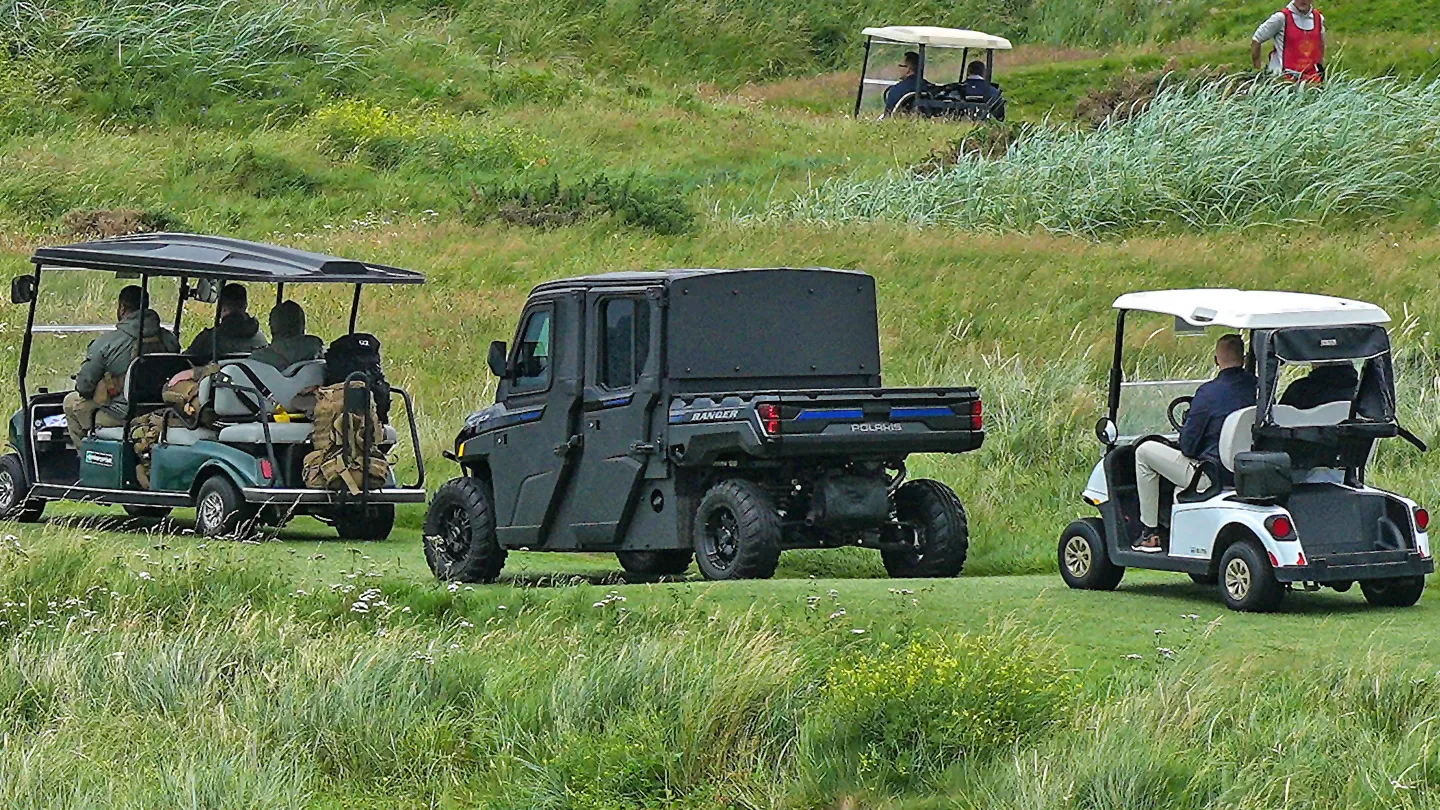 Featured image for Trump's New Golf Cart and Security Measures Highlight Presidential Golf Trips