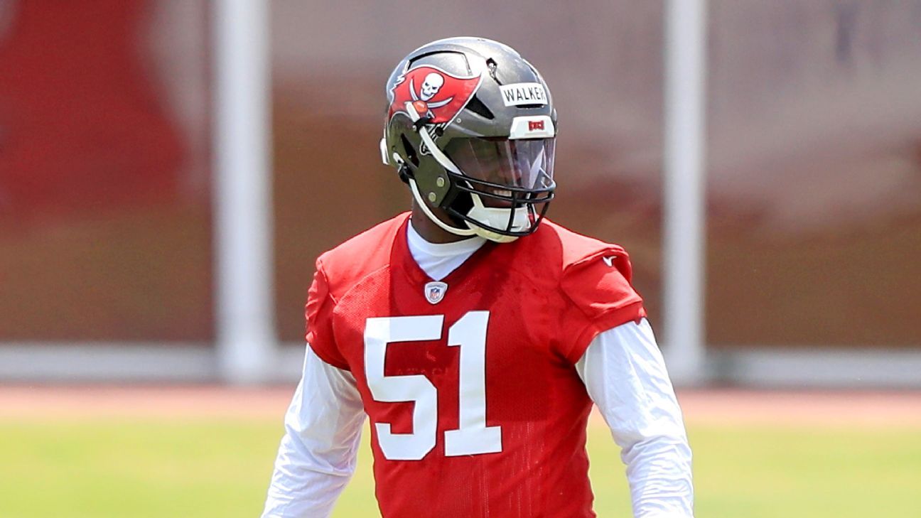Featured image for Buccaneers' rookie David Walker sidelined for season with torn ACL