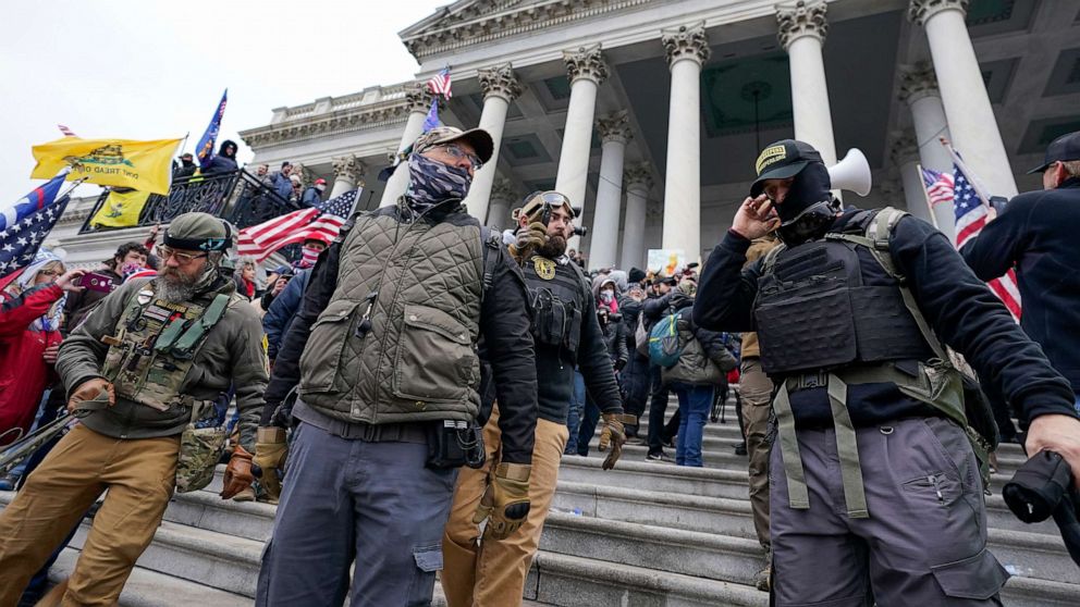 Featured image for Oath Keeper members sentenced for Jan. 6 sedition in Capitol attack.