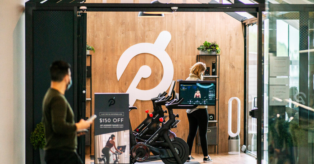 Peloton's Stock Drops on Recall of 2 Million Exercise Bikes.