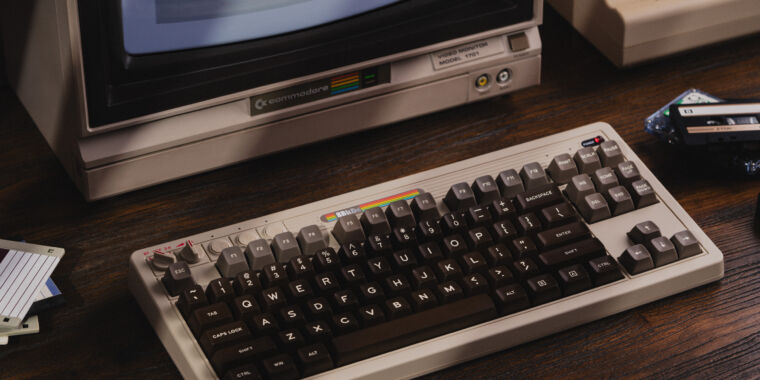 Featured image for "8BitDo Unveils Geeky $100 Wireless Mechanical Keyboard Inspired by Commodore 64"
