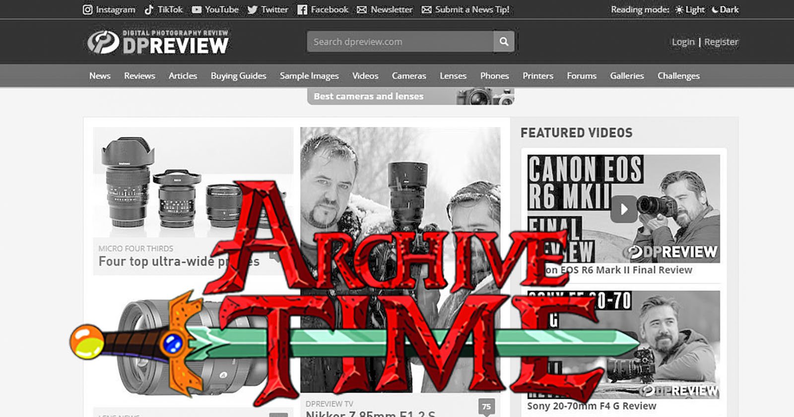 Featured image for DPReview Faces Uncertain Future Amidst Shutdown and Backup Attempts.