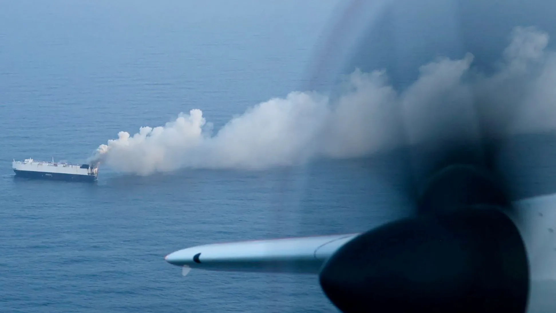 Featured image for Cargo Ship Carrying 3,000 Vehicles Sinks Off Alaska After Fire