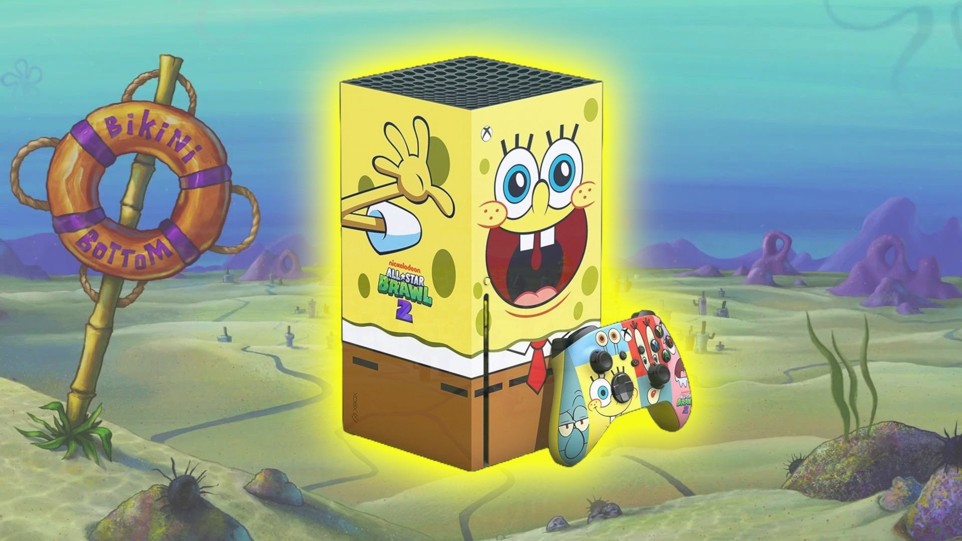 Featured image for "SpongeBob SquarePants Xbox Series X: Limited Edition Console Sells for $700"