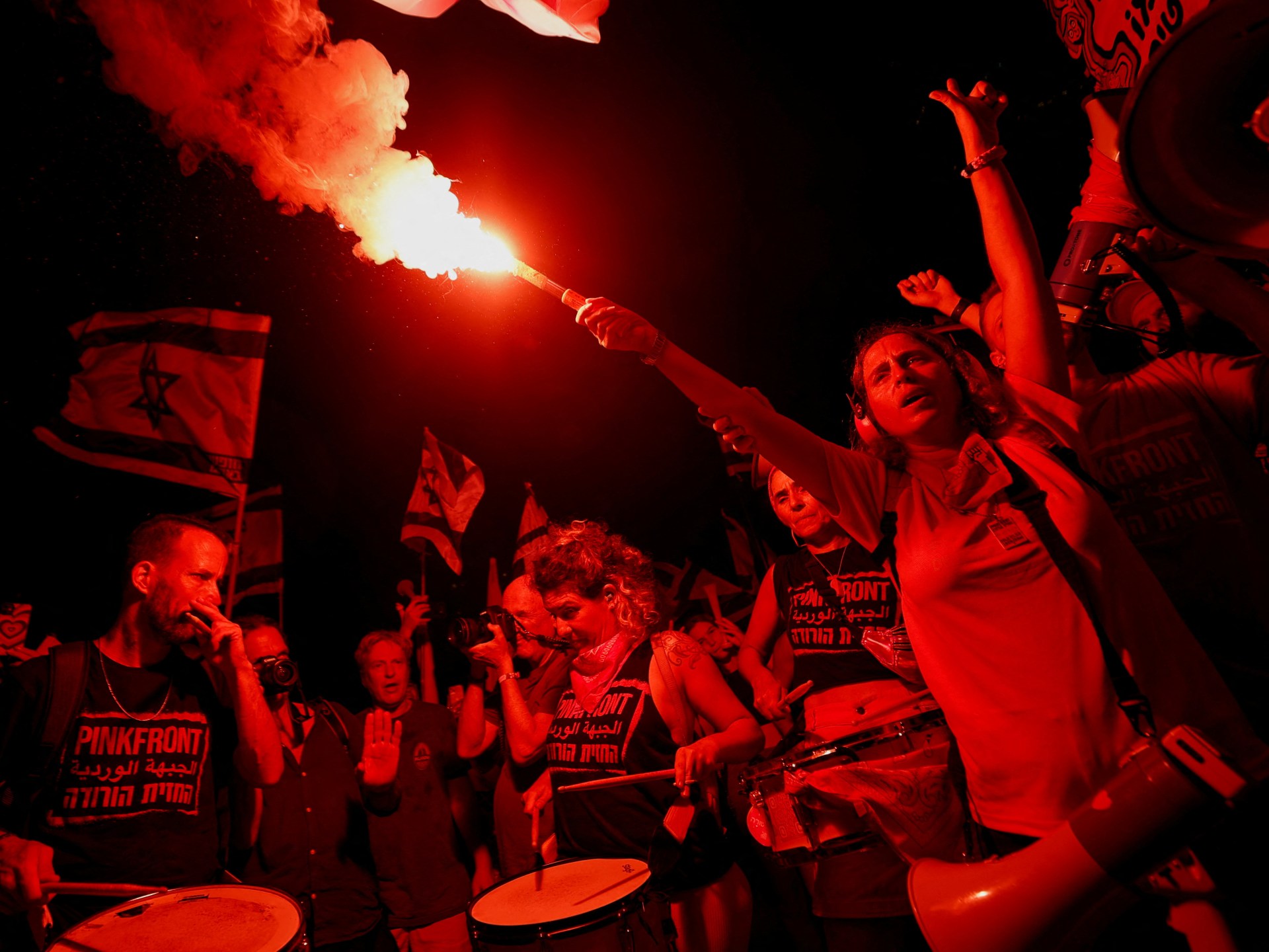 Israeli Protests Frozen as Hamas Conflict Takes Center Stage