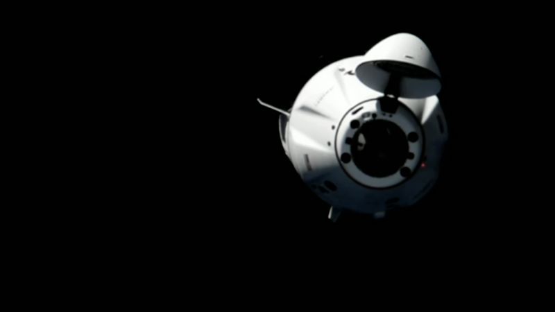 Featured image for Former NASA astronaut and paying customers successfully dock with space station on SpaceX mission.