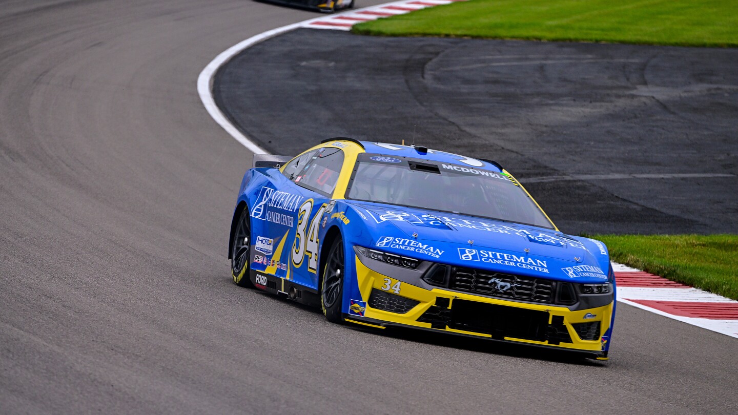 Featured image for Michael McDowell Secures Pole with Record-Breaking Lap at WWT Raceway