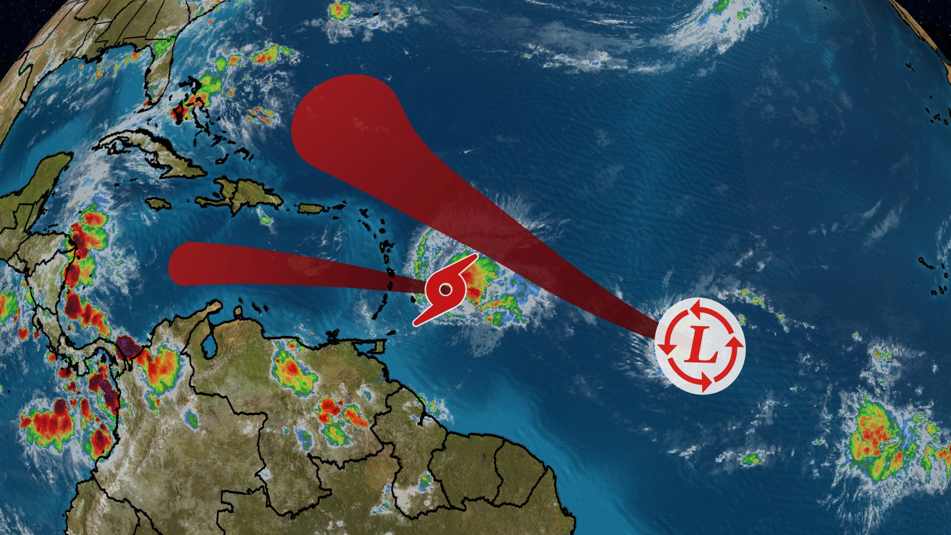 Featured image for Tropical Storm Bret and Invest 93L cause concern in the Atlantic.