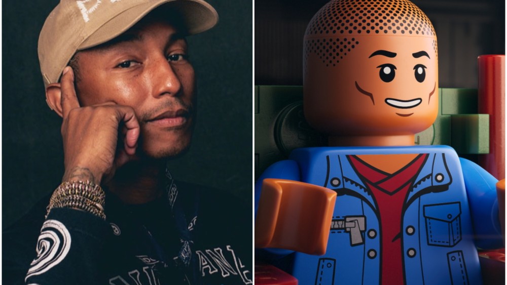 Featured image for Pharrell Williams Unveils Lego Biopic 'Piece by Piece' with Star-Studded Minifigures