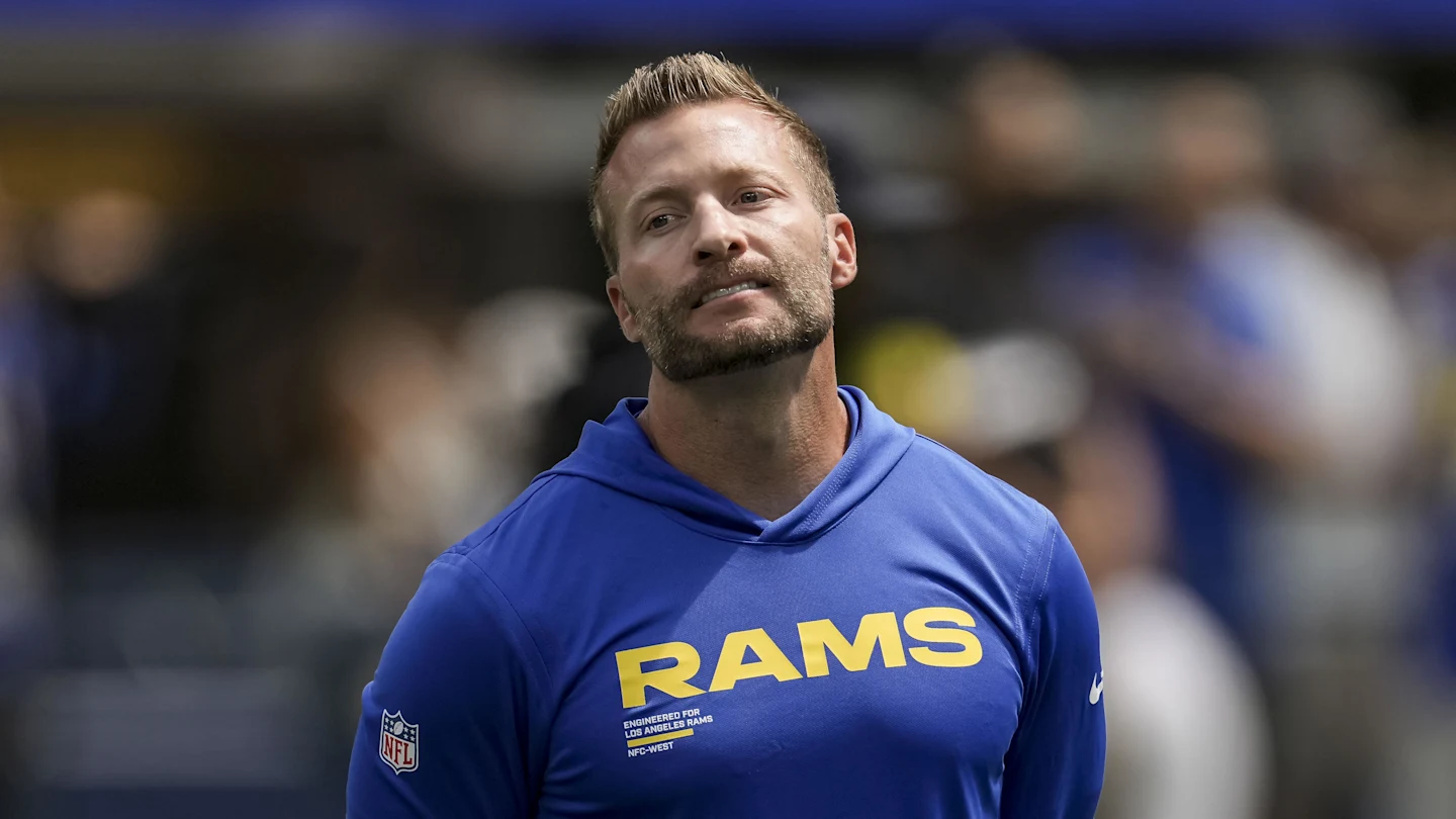 Featured image for Rams Coach Sean McVay Injures Foot During Win Over Titans