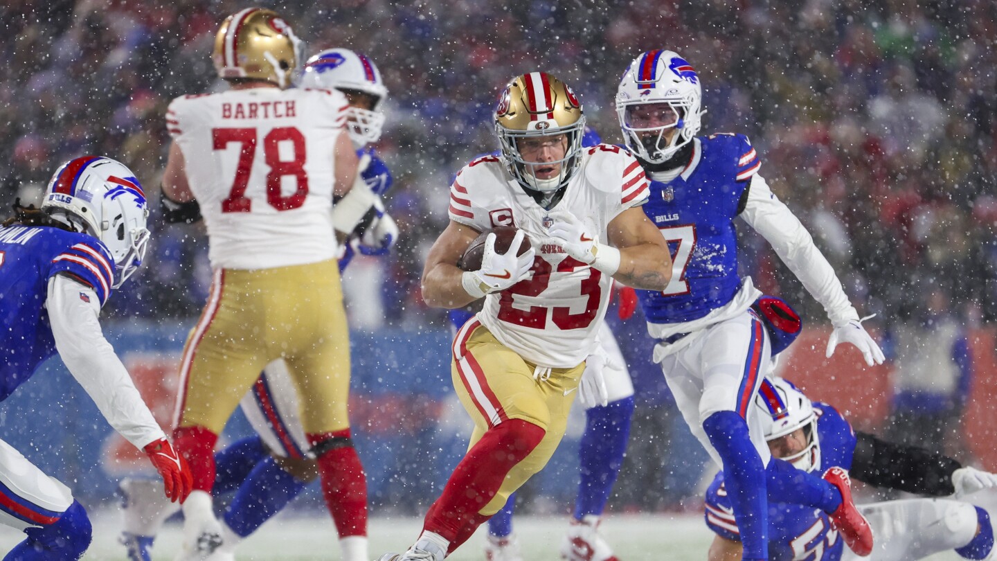 49ers' McCaffrey Out with Knee Injury Against Bills