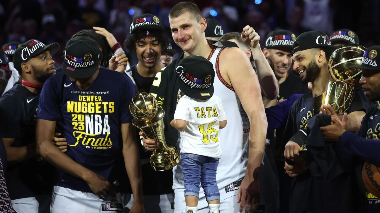 Nikola Jokic leads Denver Nuggets to first NBA championship in thrilling Finals matchup against Miami Heat.