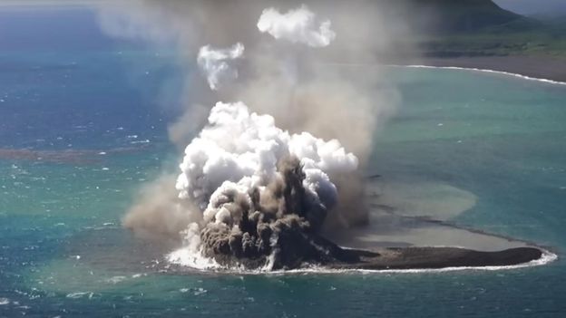 Japan's Growing Volcanic Island Captivates Satellite Observers