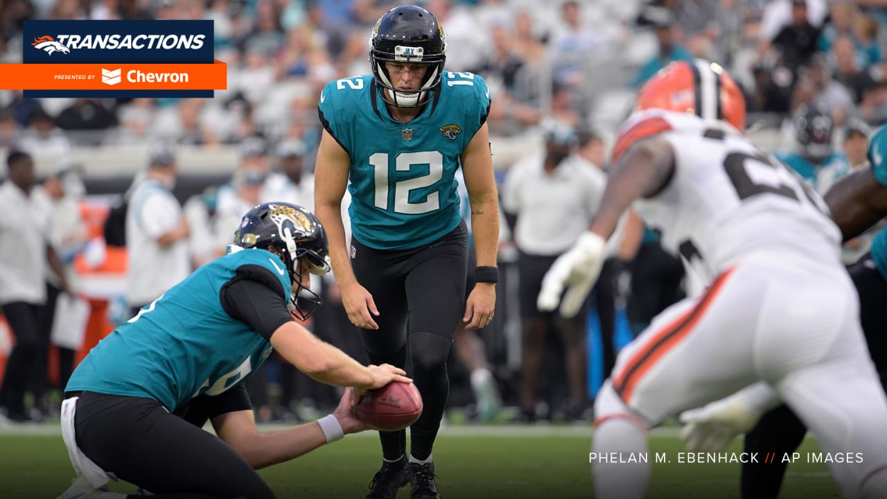 Broncos add kicker Elliott Fry and cut Jacques Patrick and Tommy Hudson.