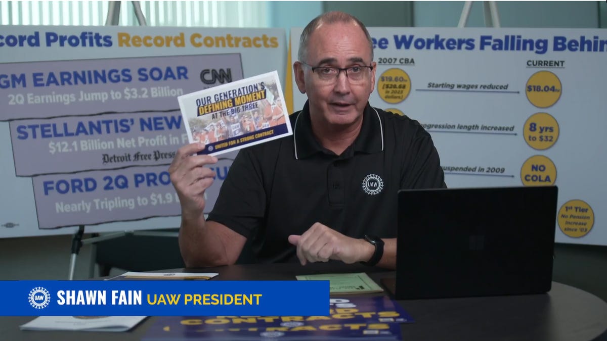 UAW President Unveils Audacious Member Demands in Detroit Three Talks