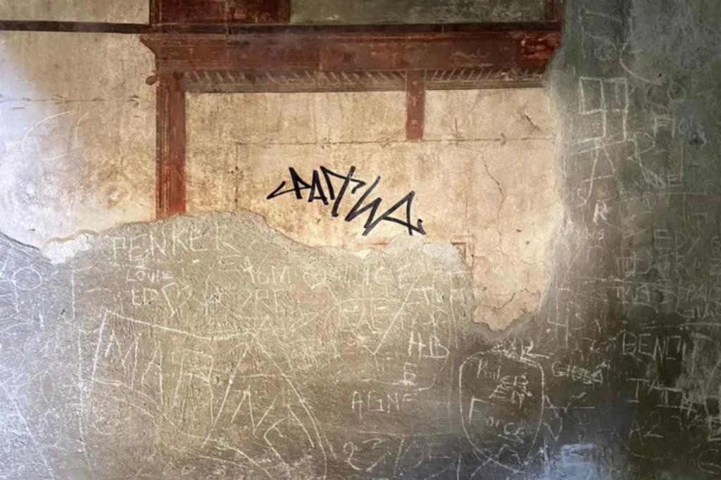 "Tourist Vandalizes Ancient Roman Wall, Sparks Outrage in Italy"