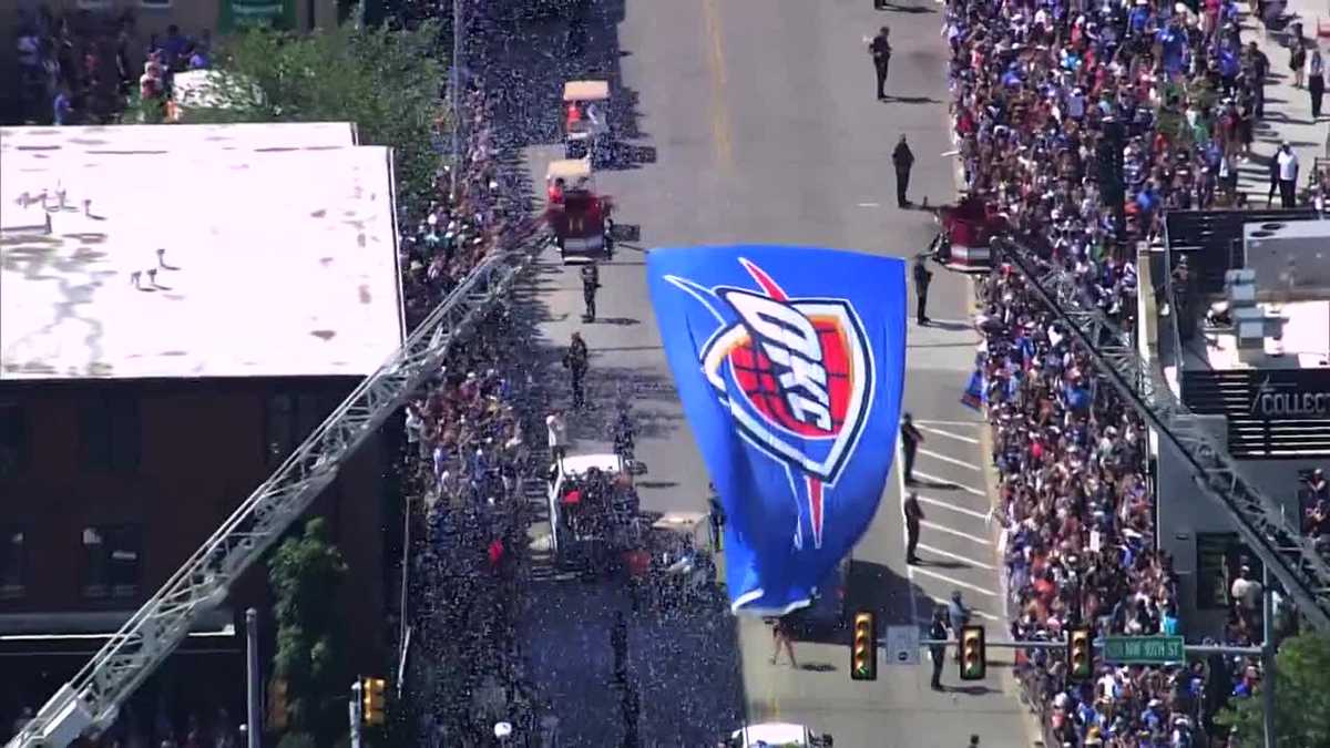 Featured image for Oklahoma City Thunder Celebrate 2025 Championship with Parade and Fan Fun