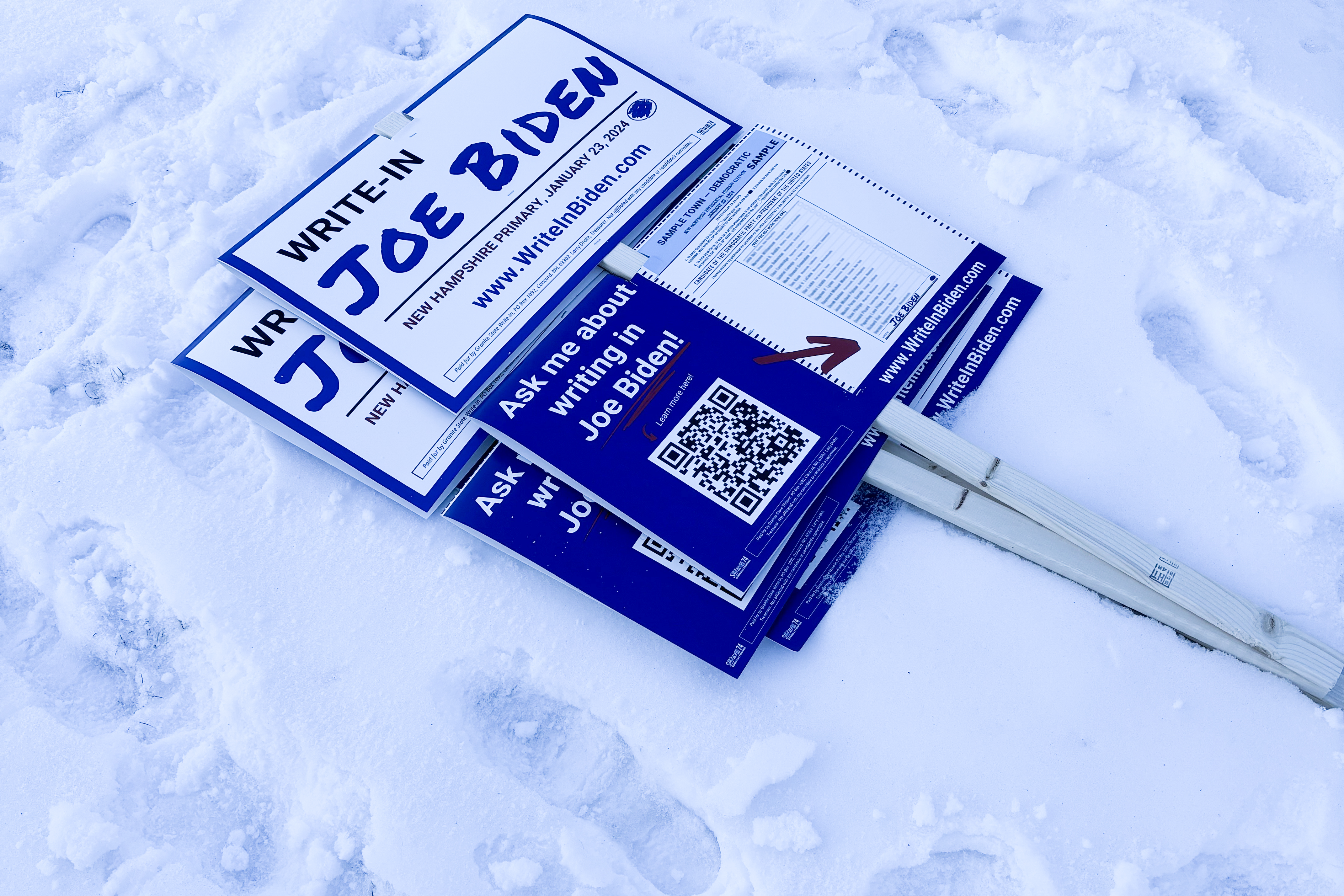 "Biden's New Hampshire Struggles: From Write-In Campaign to Voter Frustration"