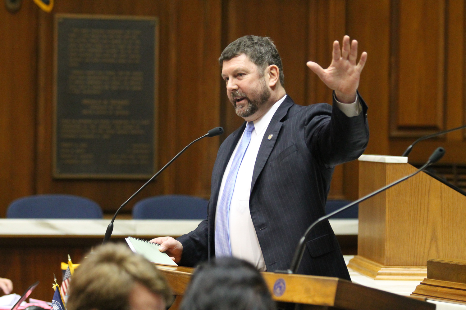 Indiana House Speaker Condemns Lawmaker's Display of Holstered Gun to Students