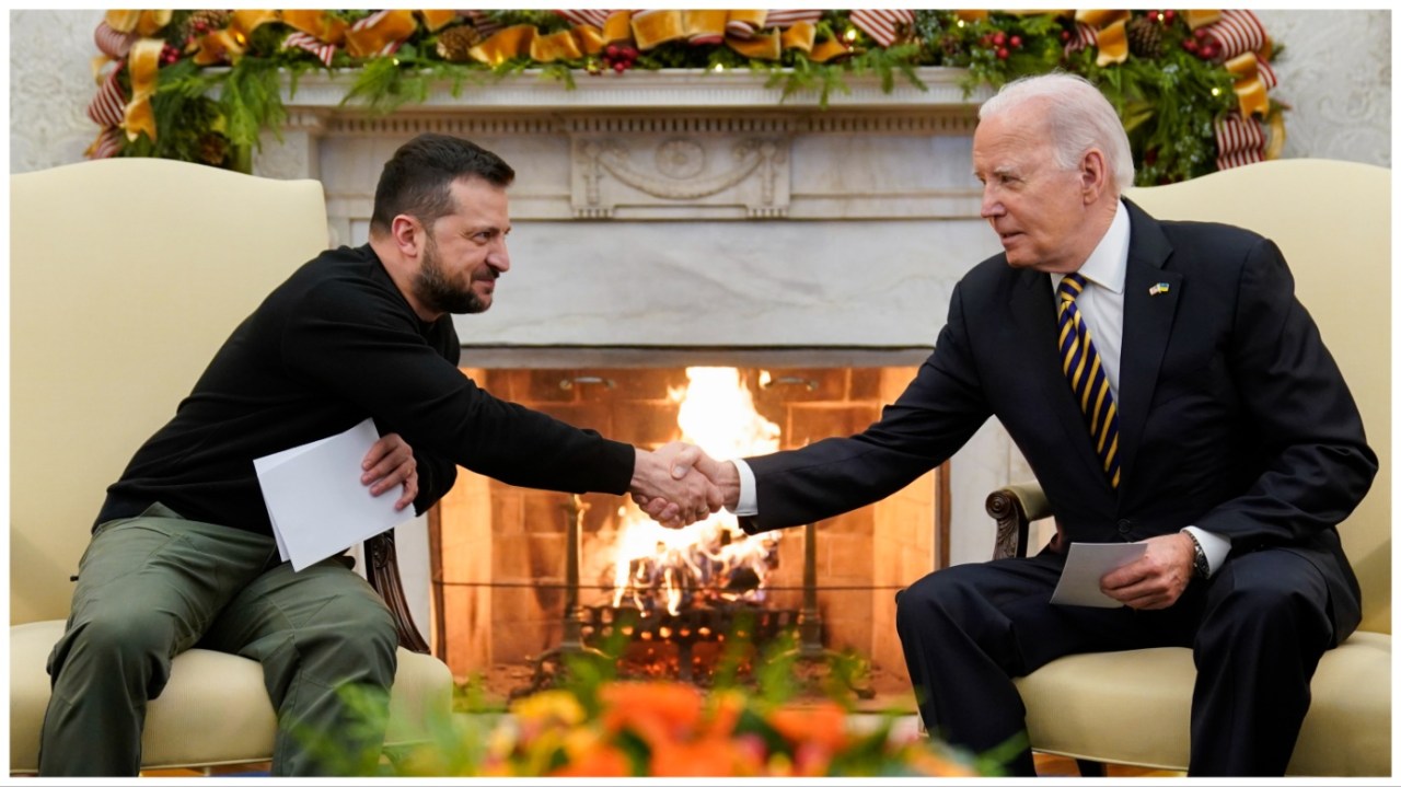 Biden and Zelenskyy unite against Putin's threat, urging urgent aid from Congress