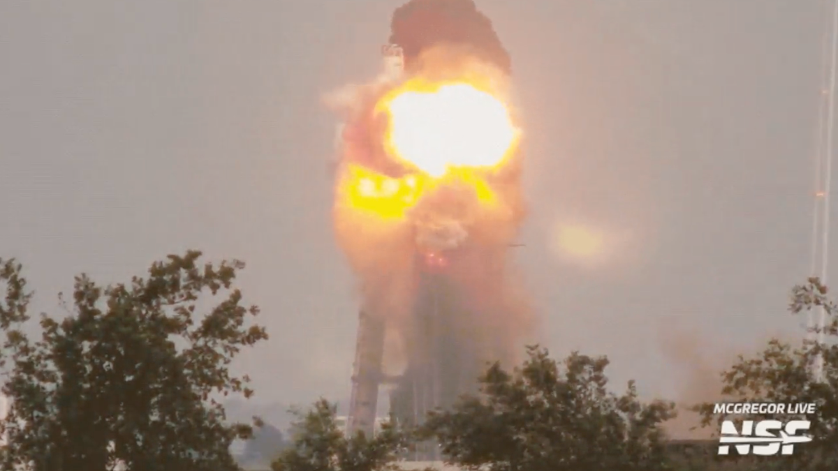 "SpaceX Raptor Engine Test Ends in Fiery Explosion"