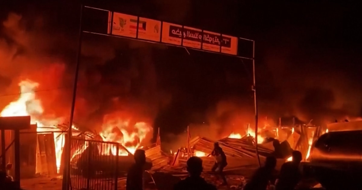 Israeli Airstrike in Rafah Kills 40 Displaced in Tent Camp