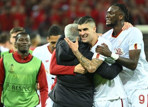 Featured image for Mourinho's Roma triumphs over Bayer Leverkusen.