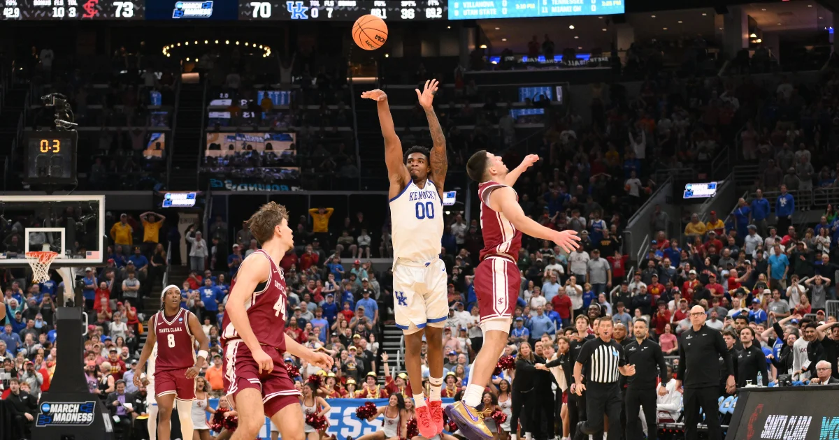 Oweh's 35-point eruption and buzzer-beater spark Kentucky past Santa Clara in March Madness