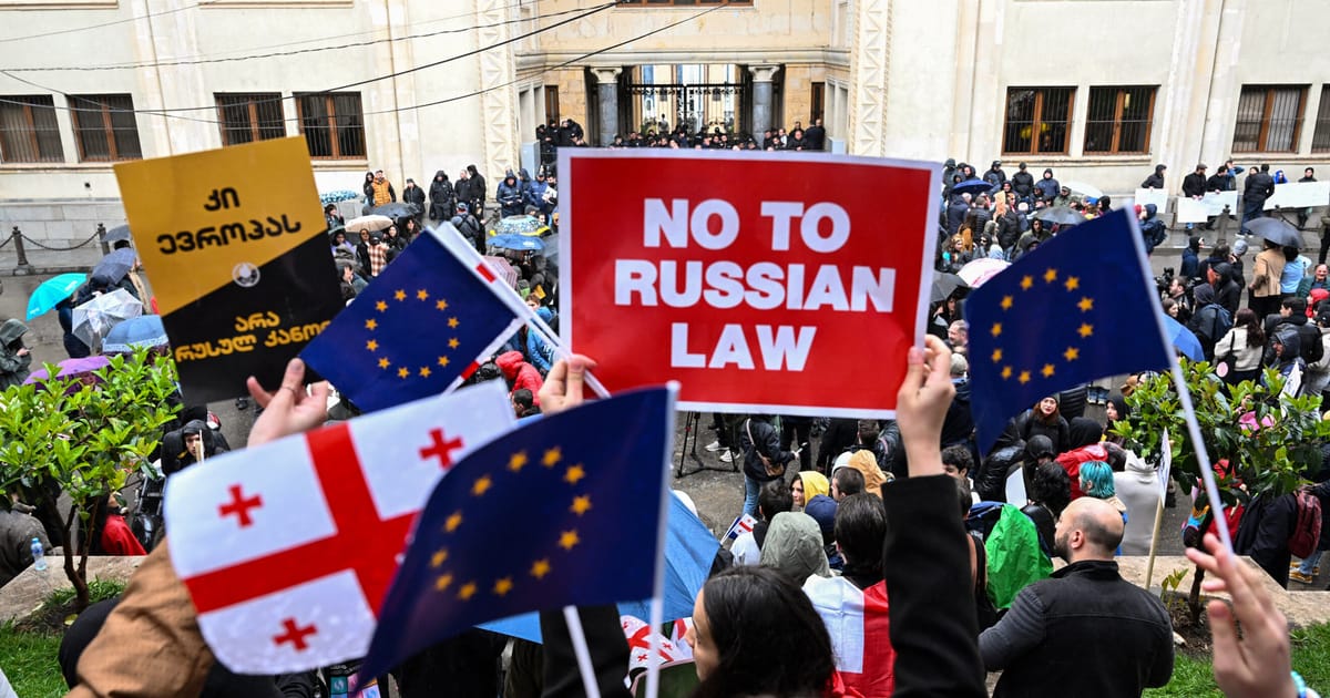 "Georgia Protests Russian-Inspired 'Foreign Agents' Law"