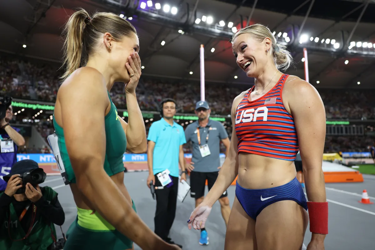 Featured image for "Katie Moon and Nina Kennedy Make History with Shared Pole Vault Gold at World Championships"