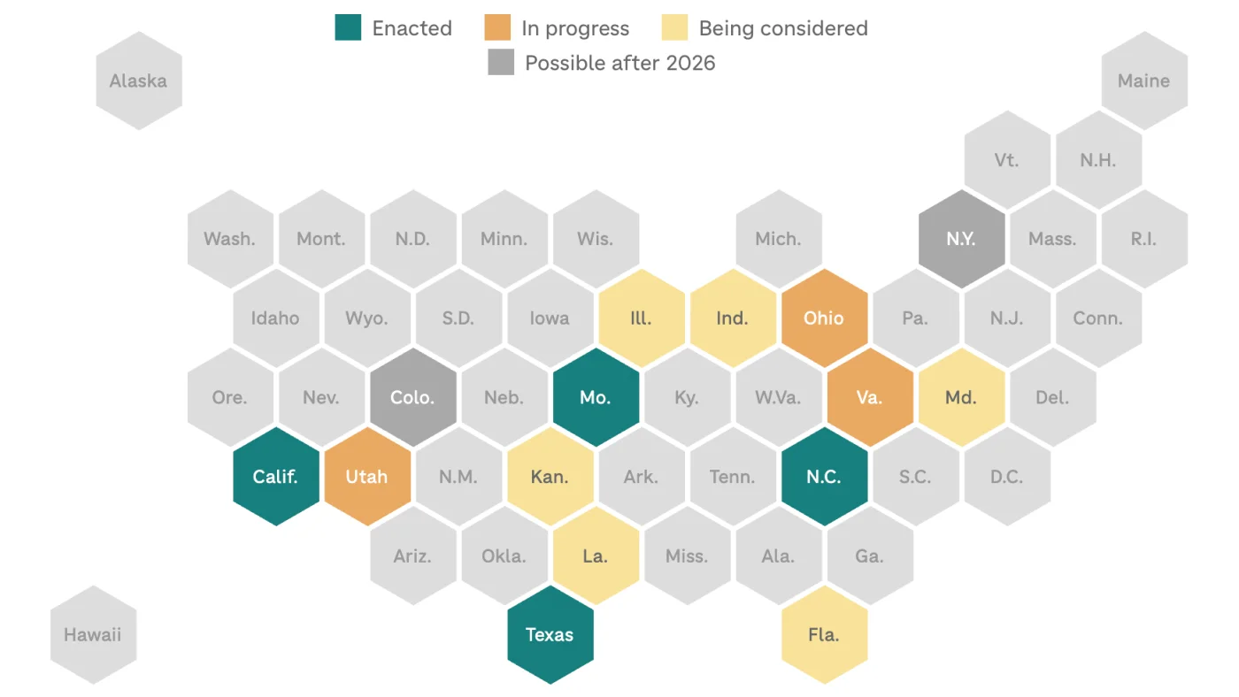 California Redistricting Developments and Political Reactions