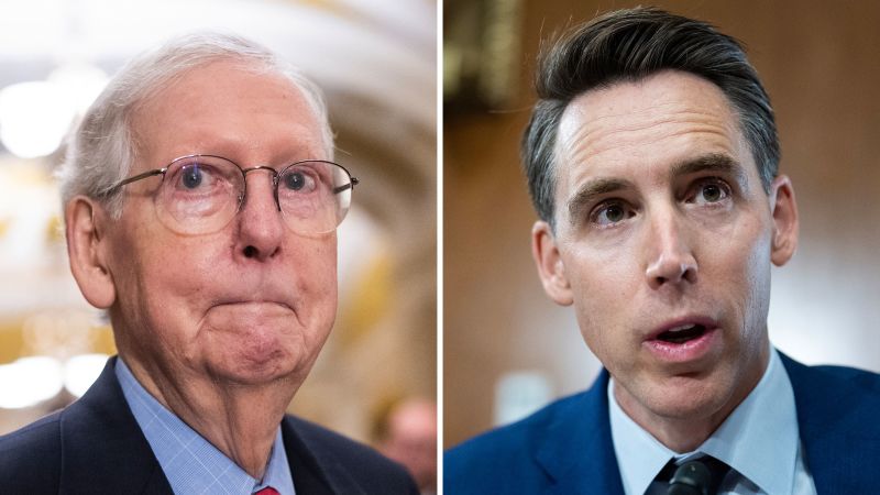 Featured image for "McConnell's Warning: GOP Senators Face 'Incoming' for Supporting Hawley's Bill on Campaign Finance"