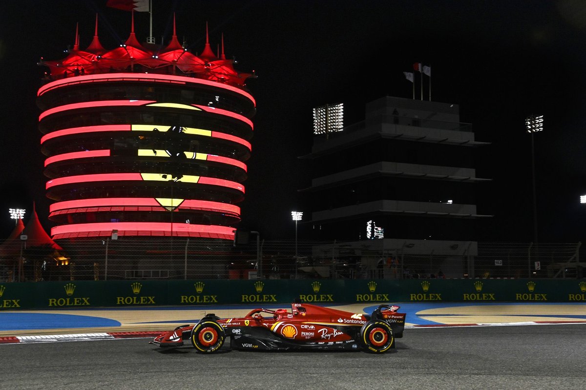 "Verstappen Secures Pole in Bahrain as Leclerc Vows to Push Hard in GP"