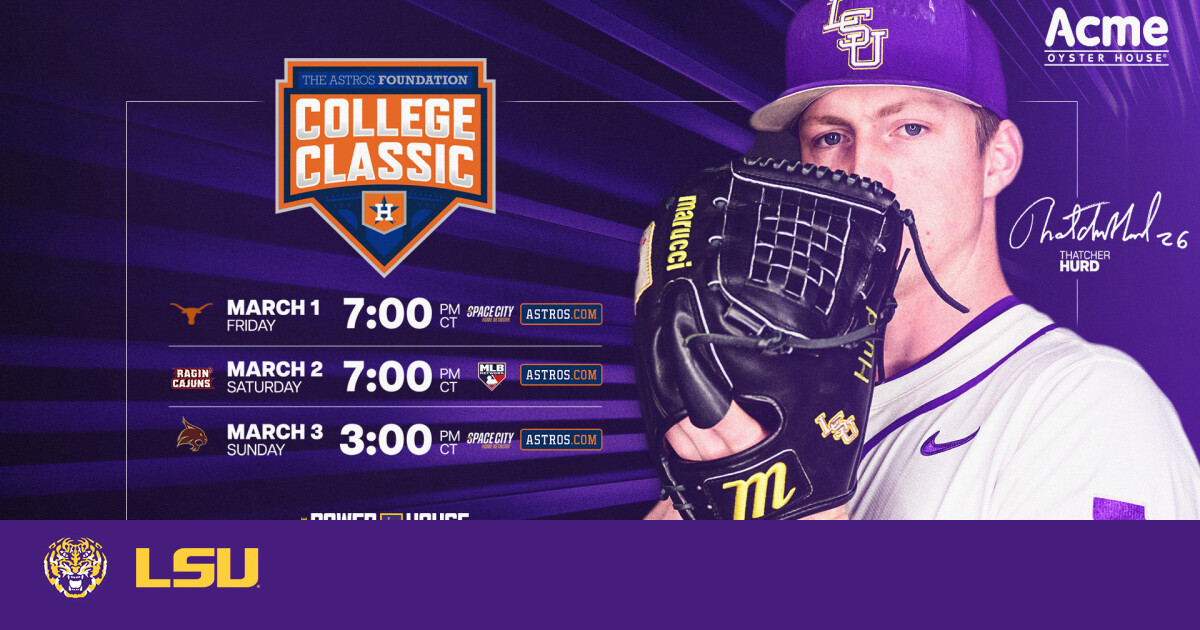 Featured image for "LSU Tigers and Texas Longhorns Face Off in Astros College Classic Showdown"