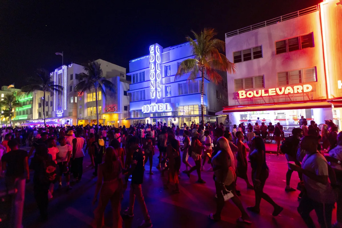 Miami Beach's Spring Break Crisis: Violence and Emergency Measures.