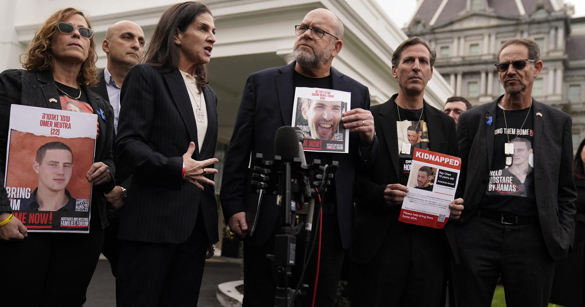 Families of American Hamas hostages meet with Biden at White House