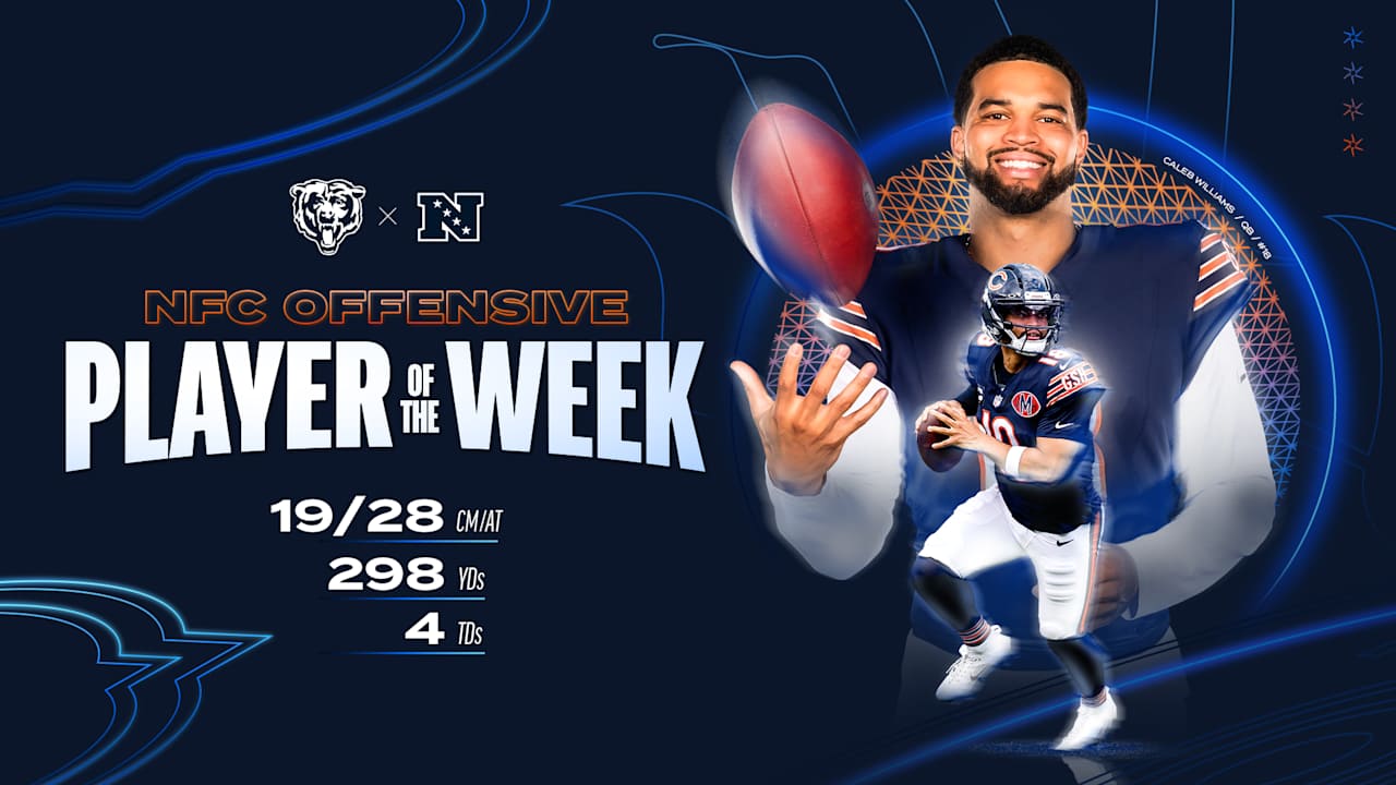 Featured image for Caleb Williams Dominates Week 3, Earns NFC Offensive Player of the Week