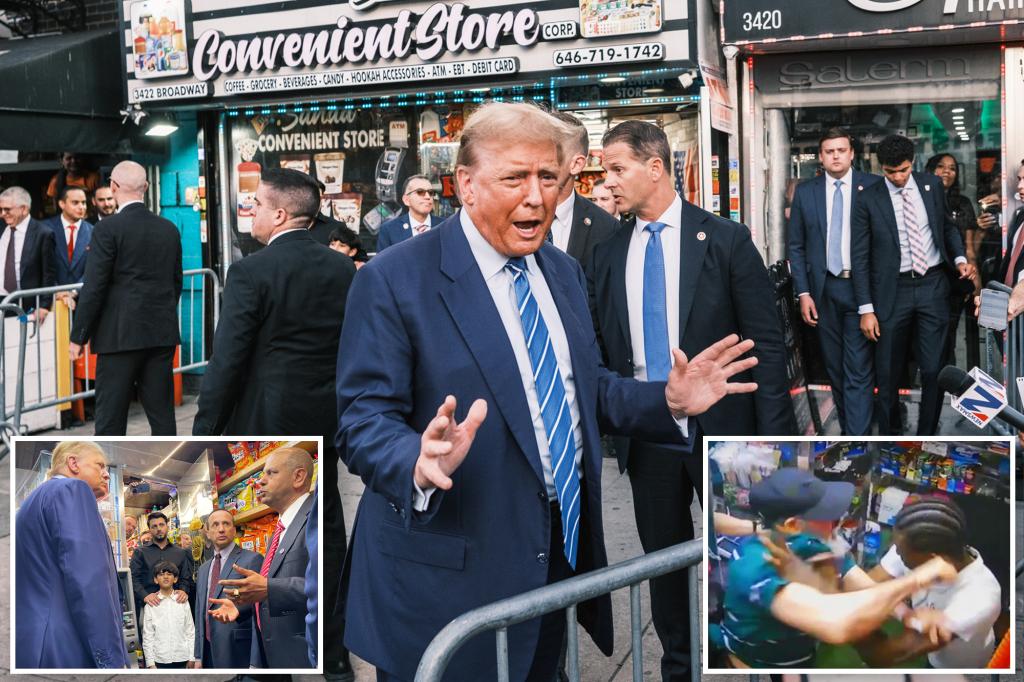 Featured image for "Trump Visits Bodega Where Clerk Faced Murder Charge for Self-Defense Stabbing"
