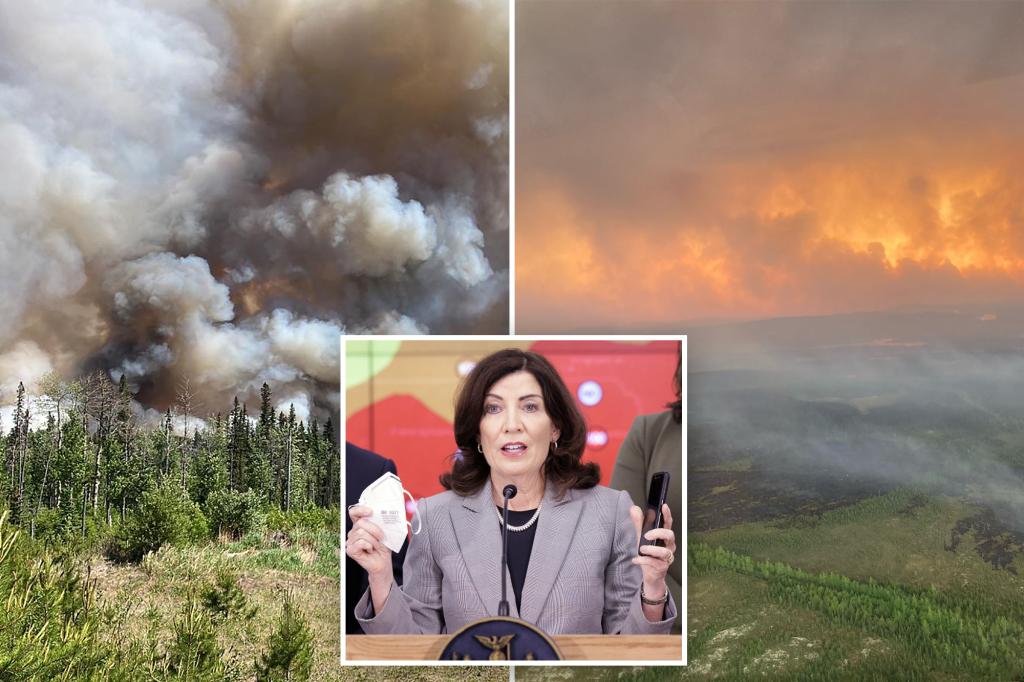 Canadian Wildfires Choke New York, Prompting Deployment of Forest Rangers.