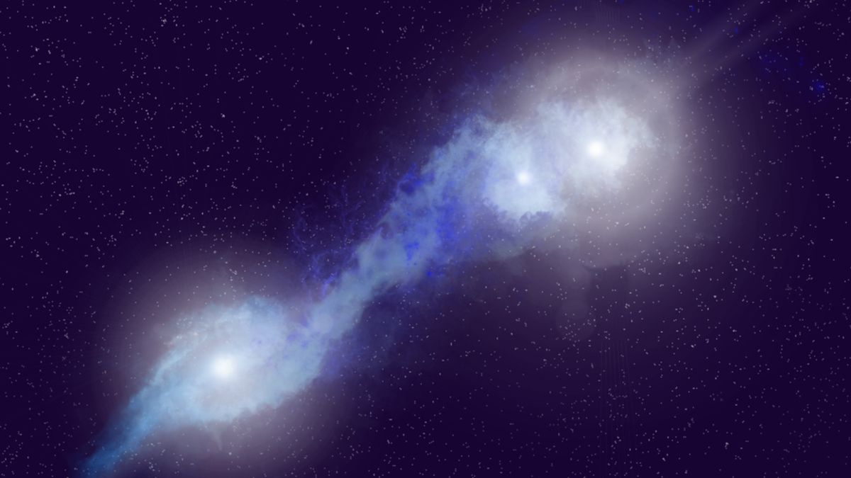 Featured image for Scientists Discover Rare Triple Black Hole System in Galaxy Merger