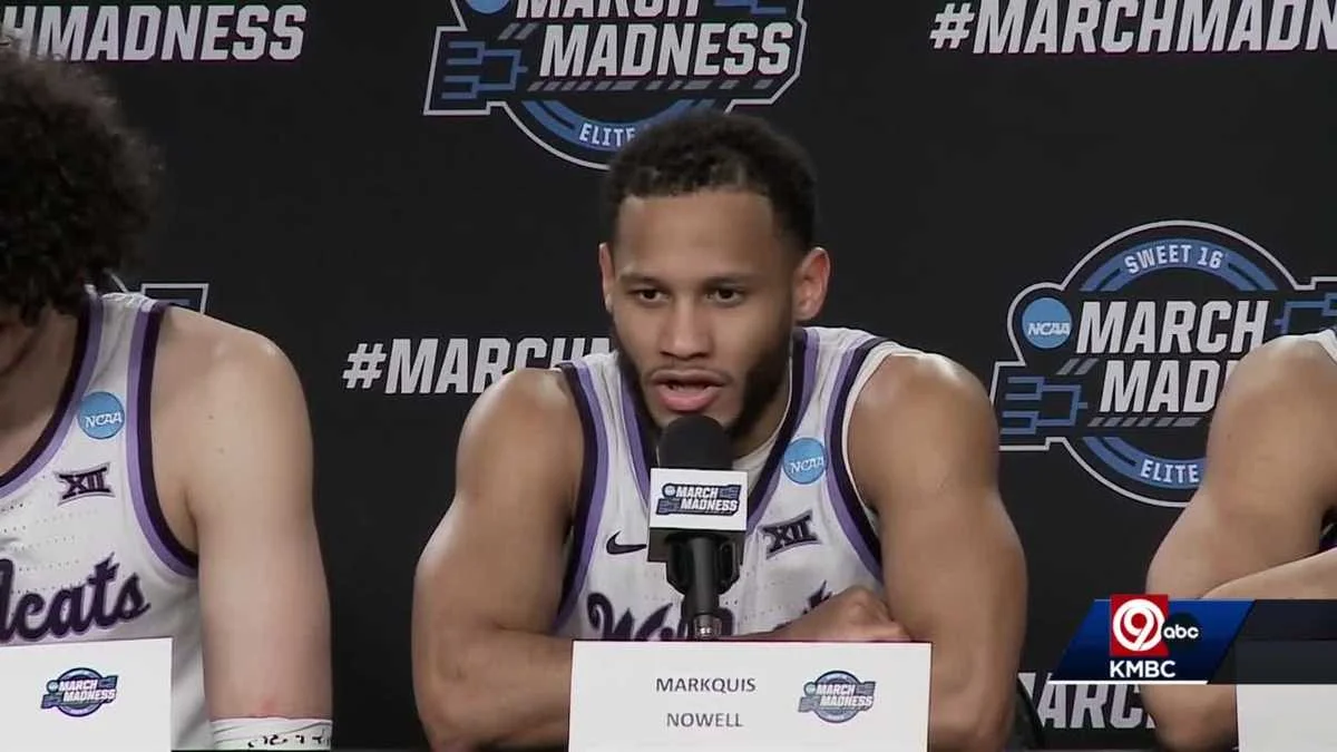 Kansas State's Markquis Nowell sets NCAA assists record in Sweet 16 win over Michigan State.