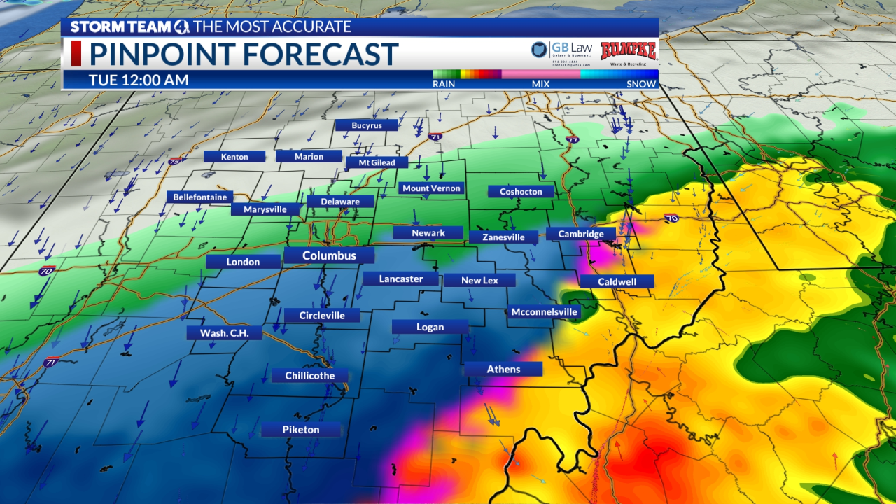 "Chilly Wintry Mix and Storms: Ohio Weather Forecast"