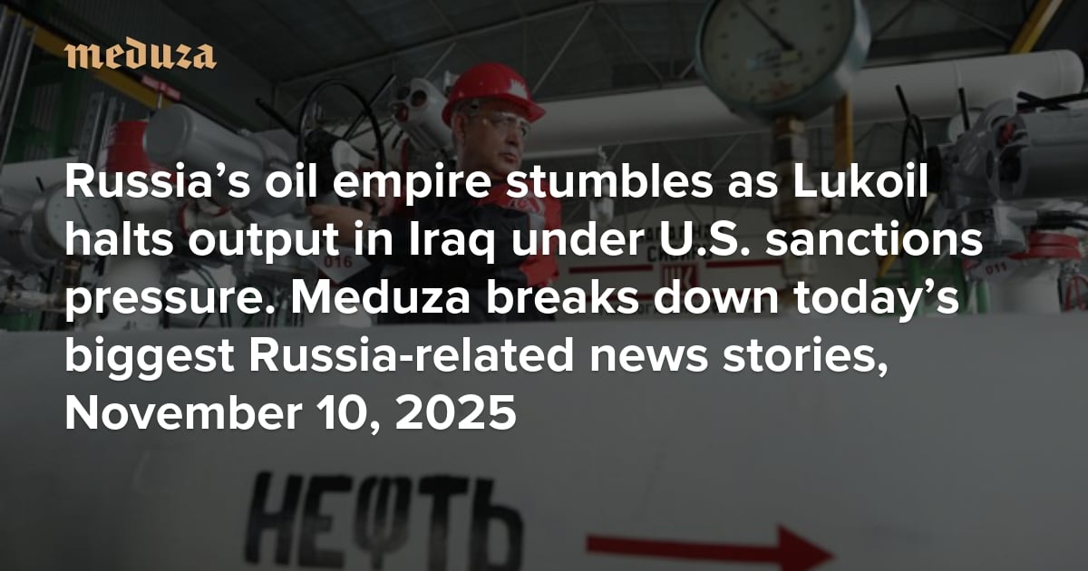 Featured image for US Sanctions Hit Russian Oil Giants, Halting Iraqi Operations