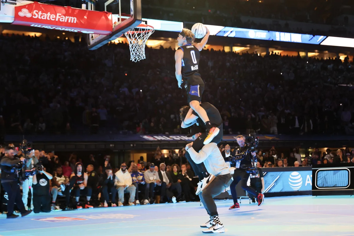 Featured image for "Mac McClung Dominates NBA All-Star Weekend, Repeats as Dunk and 3-Point Champion"