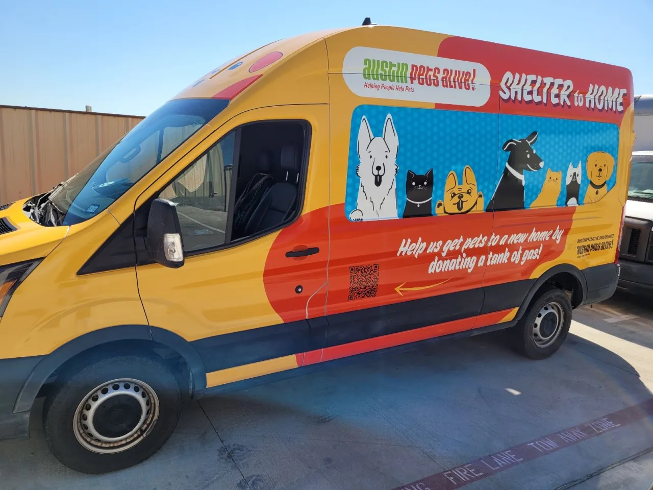 Stolen Austin Pets Alive! Transport Van Recovered