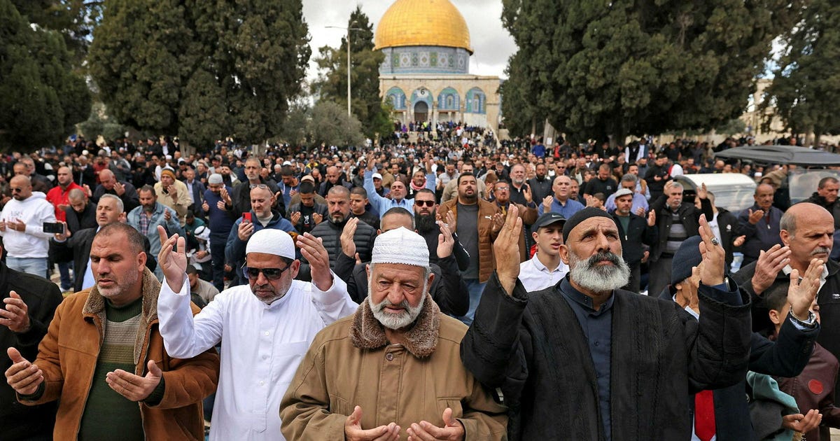 Featured image for "Security Measures in Place as First Friday Ramadan Prayers Pass Quietly at Al-Aqsa Mosque"