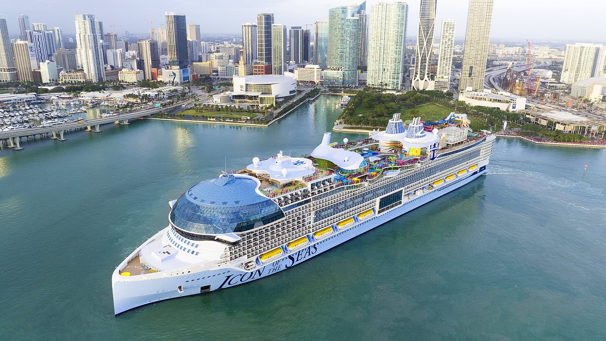 "Icon of the Seas: World's Largest Cruise Ship Makes Grand Entrance in Miami"