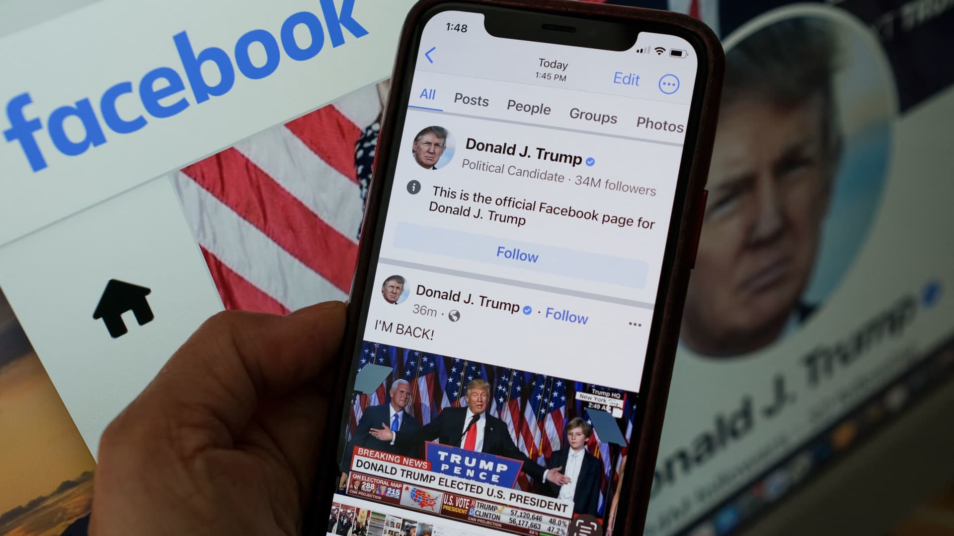 "Trump Returns to Social Media Ahead of Potential Indictment"